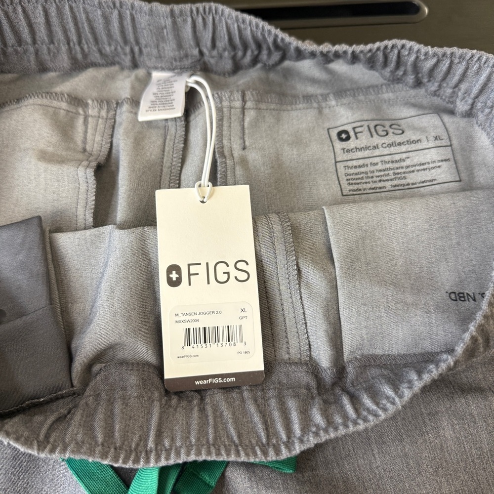 NWT FIGS Tansen Jogger 2.0 Men’s Size XL | Grey - Picture 12 of 16